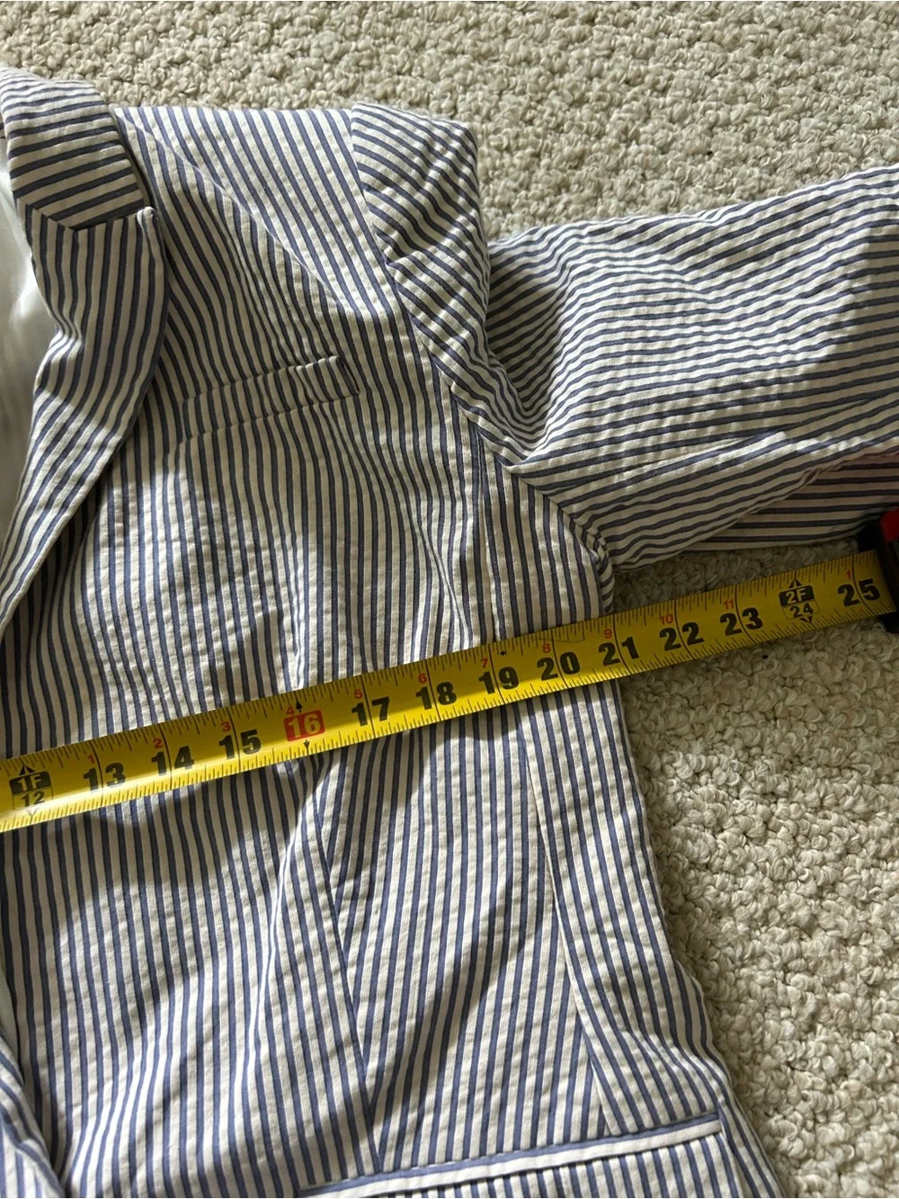 Banana Republic blue & White Pinstripe Blazer